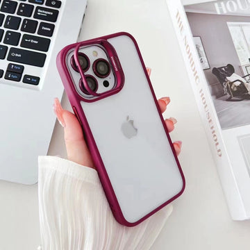 PLUM METAL AIR SKIN WITH CAMERA RING & CAMERA STAND